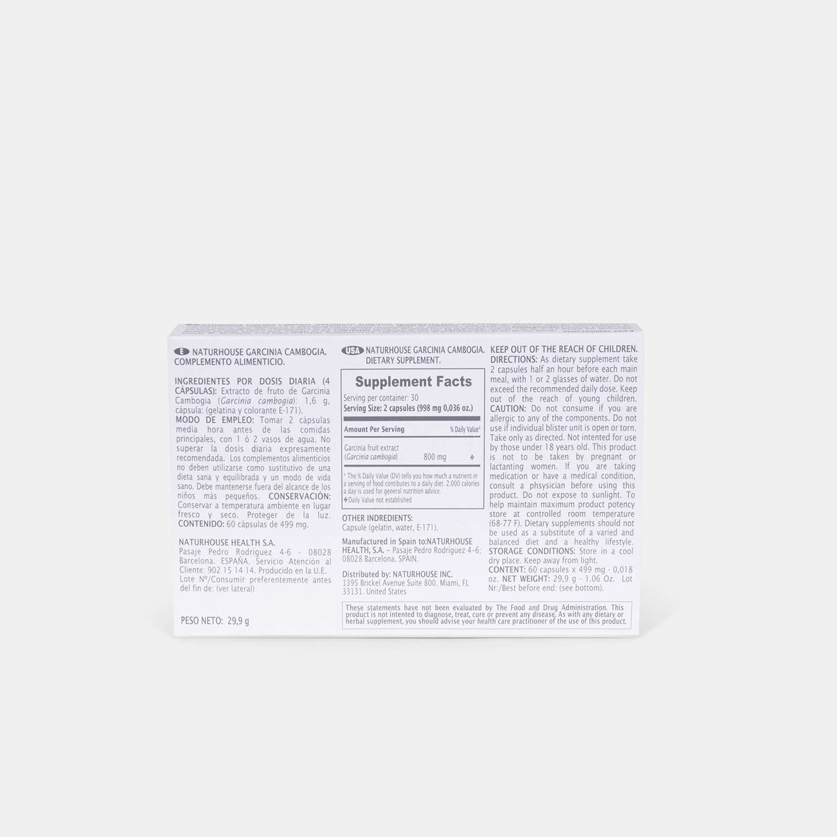 Garcinia Cambogia 60 Caps