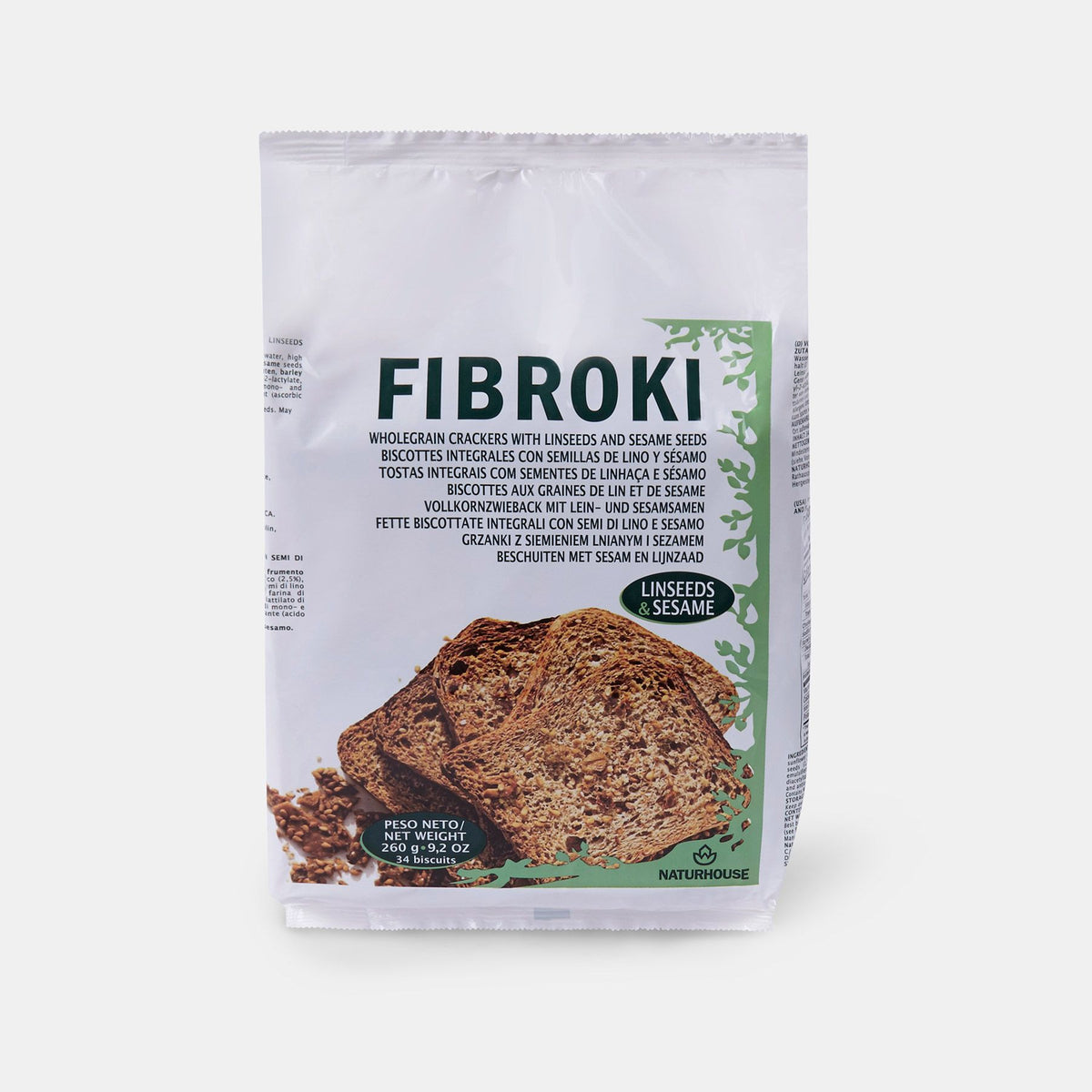 Fibroki Linseed and sesame cripbreads